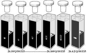 Sub-micro and Ultra-micro Cuvettes, with stopper